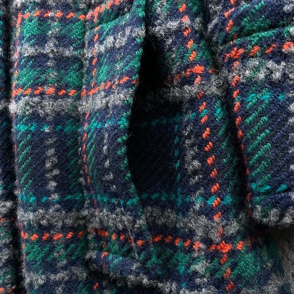 Marc by Marc Jacobs Plaid Checkered Wool Blend Coat Double Breasted Medium - Picture 5 of 13